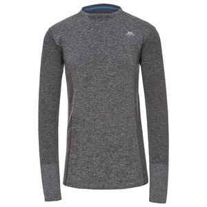 Trespass Mens Timo Long Sleeve Active Top / Black Marl